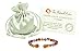 Baltic Amber Teething Bracelet/Anklet {0056} Mixed with Amethyst Beads - 5.5 inches - Amber Jewelry - Hand-Made from Natural Baltic Amber Beads (5.5 inches (14 cm), Cognac/Amethyst)