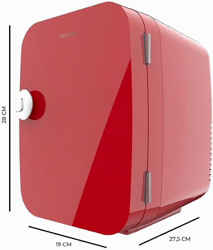 Mini-Kühlschrank Bolero MiniCooling 4L Río Red, Betrieb mit 12V-220V, Kompatibel mit Auto und Wohnwagen, Kühl- und Heizfunktion, Temperaturbereich 5-65º, Einfacher Transport.