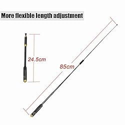Retevis Two Way Radio Antenna,SMA-F 144/430MHz Dual