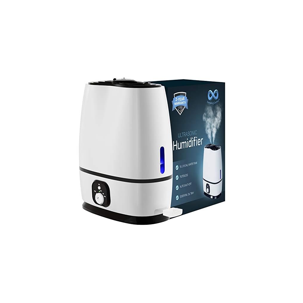 Everlasting Comfort Humidifiers for Bedroom (6L) Baby Humidifier with