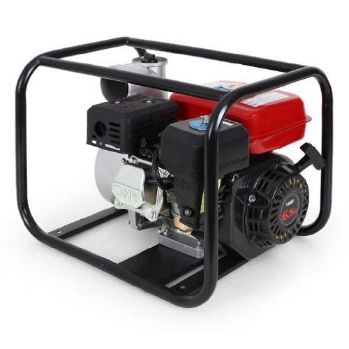 EBERTH 3 Motobomba 60.000 l/h, 6,5 CV Motor a gasolina, Conexión de 3  pulgadas, 30m Altura de entrega, 7m Altura de succión, Arranque rectractil  Estanques y jardines de agua Decoración de exterior