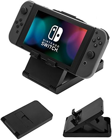 UZOPI Compact Playstand Desktop Display Stand For Nintendo Switch NS Game Console Charging Dock Holder Adjustable Angle Foldable Mount Base Bracket Accessories