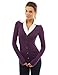 PattyBoutik Women's Shirt Collar Pleated 2 in 1 Top (Dark Purple M)