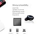 Bluetooth Earbud, Kissral Mini Wireless Headphone Car Headset with USB Charger 6 Hours Talking Time for iPhone and Android (One Piece)- Black