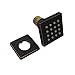 HOMEDEC 2inch Brass Square Massage Shower Body Sprayer Jets, Oil Rubbed Bronze, 6 pack