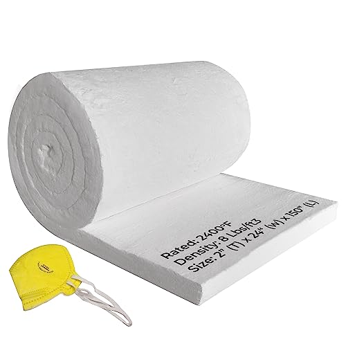 Ceramic Fiber Insulation Blanket 8 2400F 2" x 24" x 150" High