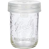 JarJackets Wide-Mouth Silicone Mason Jar Straw Top Lid - Package of 3