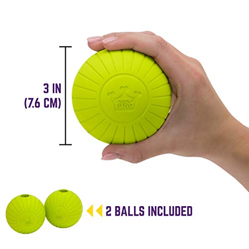 Chew King Fetch Balls Extremely Durable Natural Rubber Toy, Yellow, 3" (CM0272CS01) Pricepulse