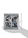 U Brands Binder Clips Paper Clips and Push Pins Value Pack, Black White and Gray Fashion Colors, 173-Count