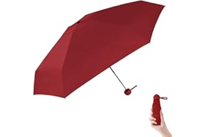 Pumi-geous Mini Travel Umbrella Rain Compact Umbrella UV Protection Lightweight Folding Portable small Umbrellas for purse car backpack for Girls Women
