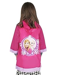 Disney Frozen - Ropa de lluvia con capucha, impermeable, para niñas