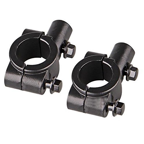 TUINCYN Motorbike 10mm Handlebar Mirror Mount Accessories Black Motorcycle Handlebar Rearview Side Mirrors Adapter Holder Clamp (2pcs) - Thumbnail 4