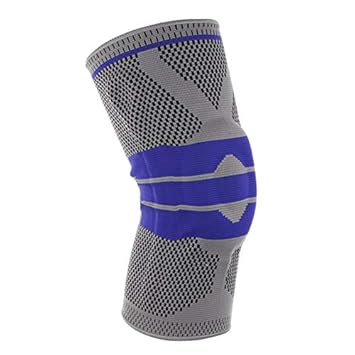 Jullyelegant Rodillera de Silicona Tejido de Punto ...