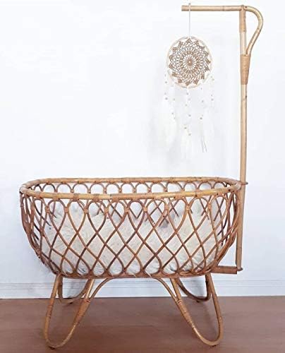 Vintage Rattan Crib Bassinet