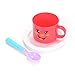 ThinkMax Kids Play Tea Set Toy with Cake for Children Tea Party Pretend Play Game with Cute Smiley Face Design (24 Pieces)