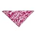 Aria 22-Inch Cotton Camouflage Dog Bandanas, Pink