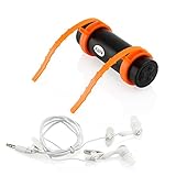 GEARONIC TM 4GB Waterproof Water MP3 Music Player FM Radio Earphone For Underwater Sport Swimming Diving - Black