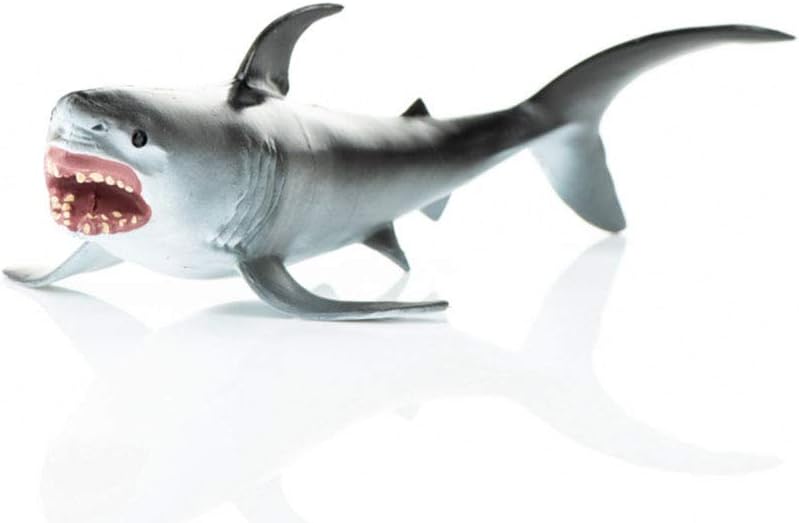 XIMRUI Kids Simulation Sea Animal Modeling Collection Toy Home Decoration S410 Pouting Great White Shark