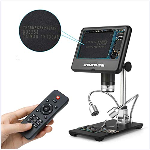 CNMJI Digital USB Mikroskop 1000X 7 Zoll LCD-Display Elektronische Videolupe HD 16MP CCD Einstellbare 8 LEDs 1080P… – Bild 8