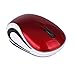 Portable Perman Cute Mini 2.4GHz Wireless 3 Buttons Optical Mouse Mice with USB Receiver for Computer PC Laptop Notebook Red