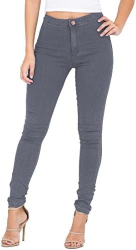Women's high Waisted Stretch Jeans Distressed Denim Skinny Jeans high Waisted Curvy mom Jeans
