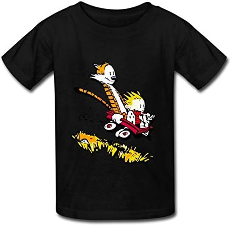 xzvrfdyrugjy Calvin and HobbesS Thomas Tiger T-Shirt Funny Kids Boys Girls Tee Youth Top