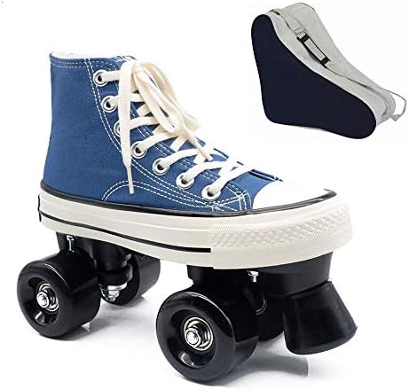 レディース キャンバス ローラースケート 2列 調節可能 男の子 女の子 大人用 ホイール 売れ筋 光る