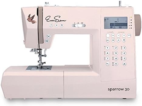EverSewn Sparrow 30 – 310 Stitch Computerized Sewing Machine With Eversewn Machine Rolling Tote (Navy)