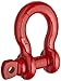 Crosby 1018525 Carbon Steel S-209 Screw Pin Anchor Shackle, Self-Colored, 6-1/2 Ton Working Load Limit, 7/8