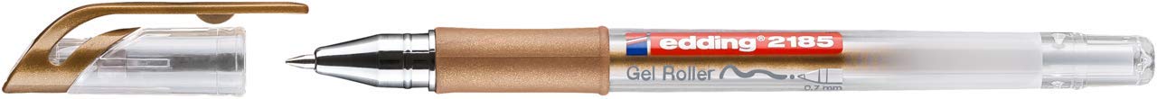 edding 2185 Gel Roller, Copper, 1 Pen, 0.7 mm, Gel Pen for Writing Drawing, Colouring Mandalas, Bullet Journals - Image 4