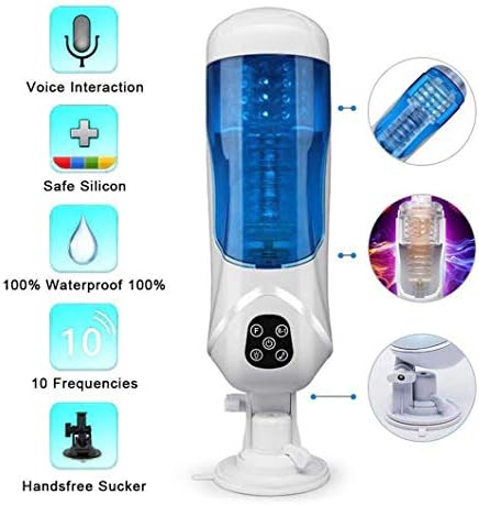 10Vibration Mode Male Ma&stürbator Automatic Male Piston Ma&stürbation Toy USB Rechargeable Adult for Men T Shirt