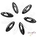 Hanycon 30 PCS Scarf Safety Pins, Plastic Cover Pins Oval Safety Pin for Safety Locking Clothes Brooch Pins Scarf Clips (Black and White)