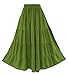 Beautybatik Avocado Green Boho Gypsy Long Maxi Tiered Skirt XL