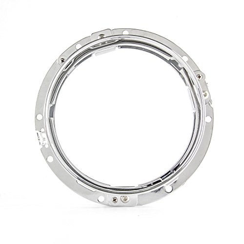 SKUNTUGUANG 7 Inch Black headlight Ring Mounting Bracket For Motorcycle Harley Davidson Road King ... (Chrome)