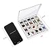 OneDor Clear/Transparent Plastic Storage Organizer for Beads, Rings, Jewelry Accessories, Art, and Small DIY Crafts. Contains 20 Individual Rectangle Plastic Containers