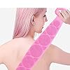 Silicone-Back-Scrubber-for-Shower-Handle-Body-Washer-Exfoliating-Texture-Scrubbing-Pad-Back-Cleaning-Bath-Strap-with-Soft-Brush-Bristles-and-massage-dots-Pink Silicone Back Scrubber for Shower, Handle Body Washer, Exfoliating Texture Scrubbing Pad, Back Cleaning Bath Strap with…