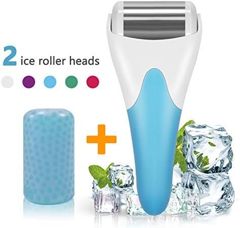 Ice Roller，SPANLA 2 Ice Rollers for Face & Eye,Puffiness,Migraine,Pain Relief and Minor Injury. (Blue)
