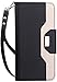 ProCase Google Pixel 2 XL Wallet Case, Flip Kickstand Case with Card Holder Mirror Wristlet, Folding Stand Protective Cover for Google Pixel 2 XL (2017 Release) -Black