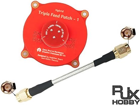 RJX 5.8 GHz 9.4dBi Triple Feed Patch antenna SMA Male