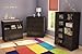 South Shore 1-Door Armoire with Adjustable Shelves and Storage Drawers, Espresso
