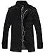 Wantdo Men's Cotton Stand Collar Jacket With Fleece