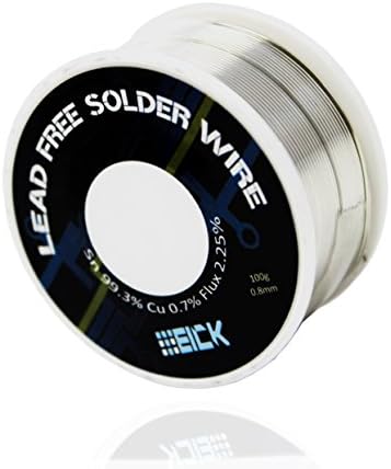 Lead-free Solder Wire (0.8mm) Welding Wire Electrical Soldering with Alloy Content: Tin 99.3%, Cu 0.7% 100g
