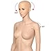 go2buy Female Dress Form Plastic Mannequin Full Body with Glass Base, Great for Displaying 68.9in