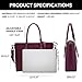 Laptop Tote,15.6 Inch Laptop Tote Bag Professional Briefcase for Women Sturdy Work Bags Multi-Compartment with Padded Lining for Notebook Tablet iPad