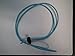 Swimming Bungee Goggle Strap 3.22mm thick (light blue with black dashes)