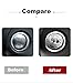 TopDall AMG Interior Auto Start Engine Ignition Button Key Knobs Decals Stickers Emblem Accessories Silver for Mercedes Benz
