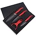 XYJ Ceramic Kitchen Knife Set Cutlery Knives Paring Utility Slicing Chef Knife Sharp Peeler With Red Handle Cooking Accessories Tools(4 Pcs)