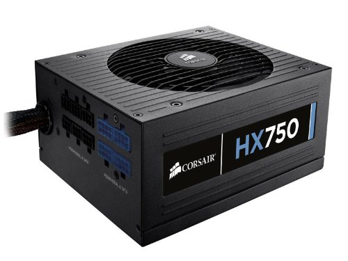 Corsair HX Professional Series 750-Watt 80 Plus Certified Power Supply Compatible with Core i7 and Core i5 - CMPSU-750HX