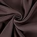 Deconovo Blackout Curtains, Solid Room Darkening Curtains for Living Room, Thermal Insutaled Drapes for Kitchen Patio Door Nursery, Grommet Top (Chocolate, 42x63 Inch, 1 Panel)