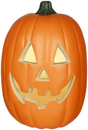 Plug In Light up Pumpkin Extra Large Jack O Lantern 16 Inch